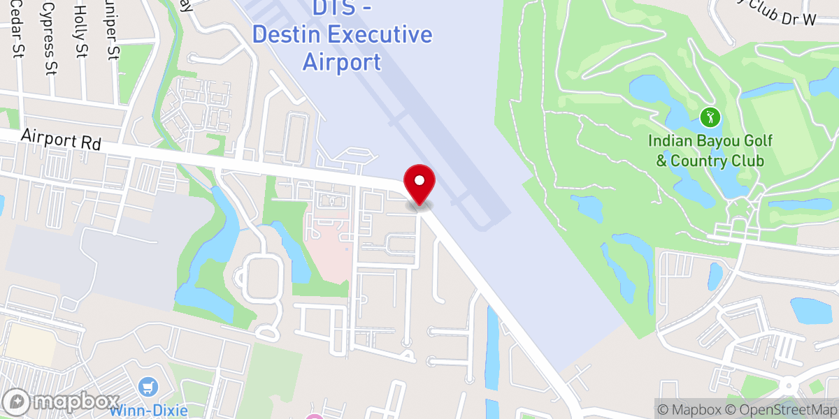 Map showing location of First Brazilian Church of the Emerald Coast Inc