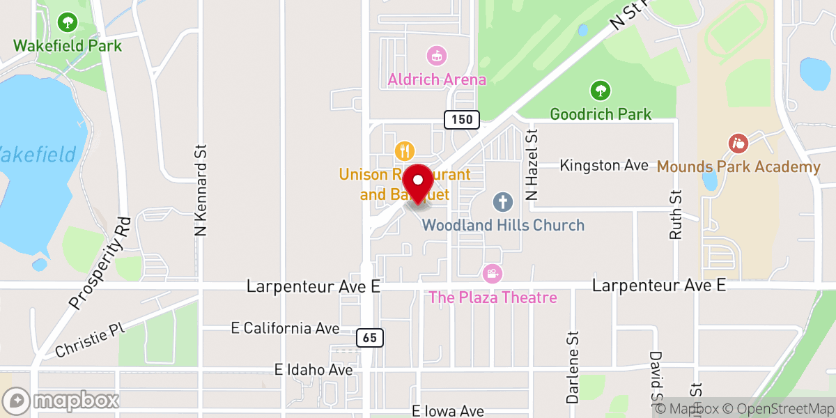 Map showing location of Compassion Chapel