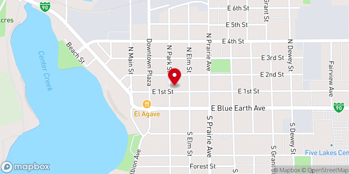 Map showing location of St Martin's Episcopal Church