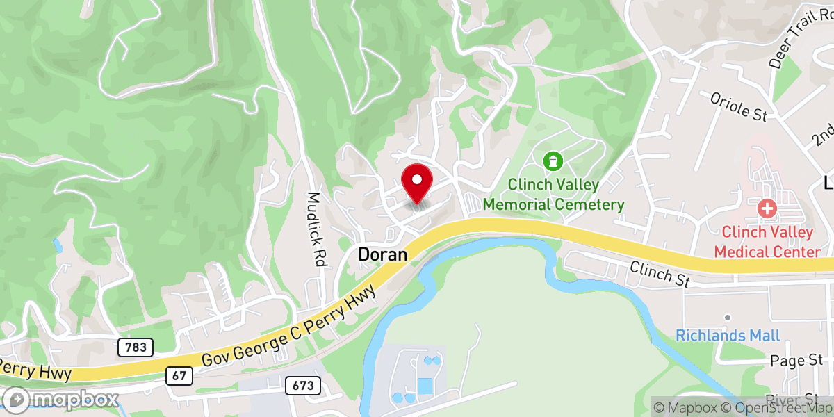 Map showing location of Charity Full Gospel Assembly