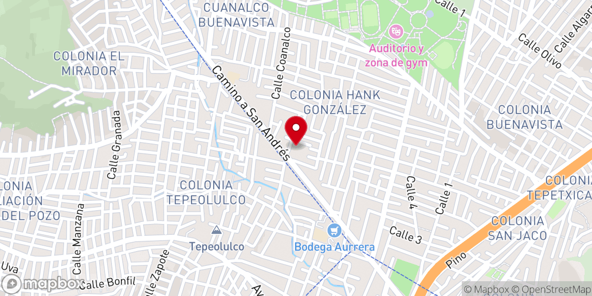 Map showing location of Parroquia Nuestra Señora de Fátima
