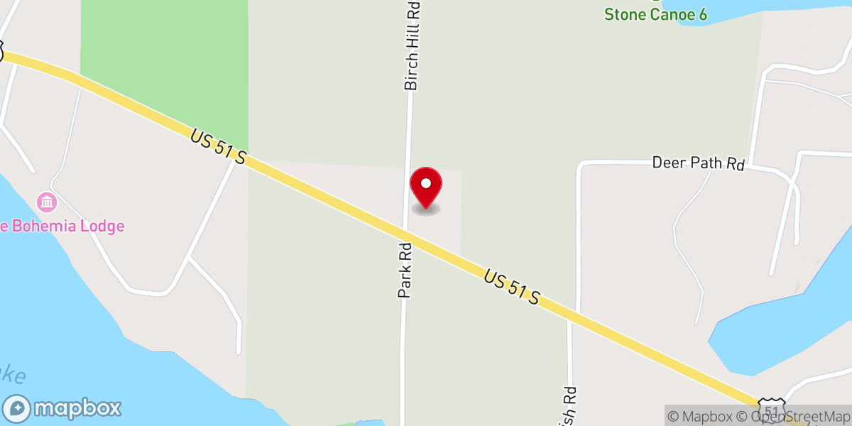 Map showing location of Our Lady Queen of Peace Catholic Church
