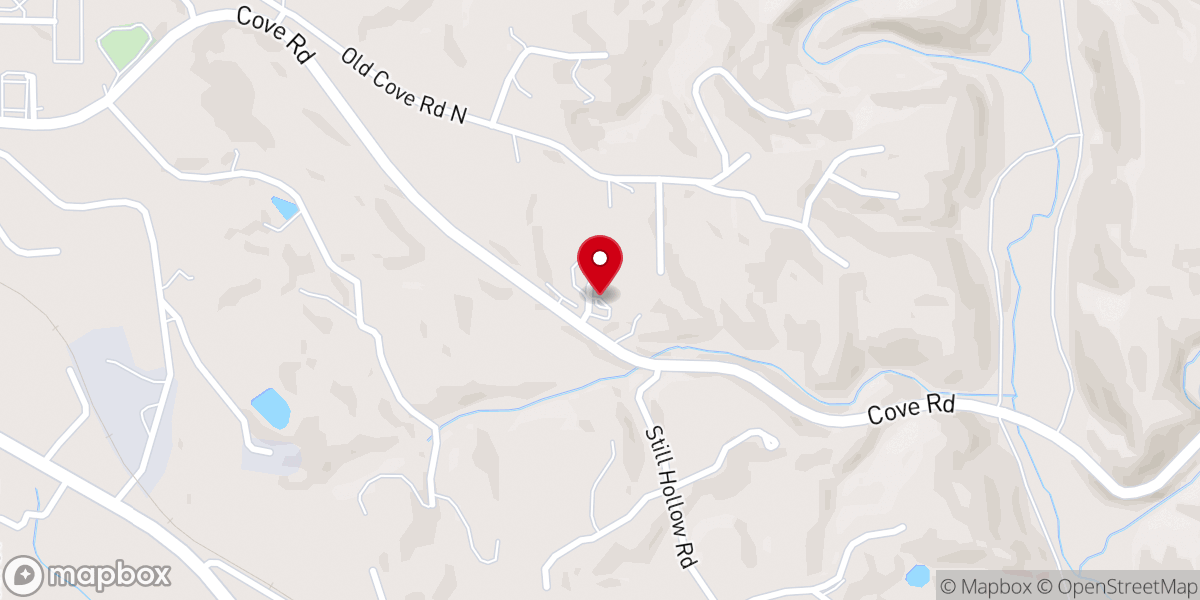 Map showing location of Kingdom Hall Church