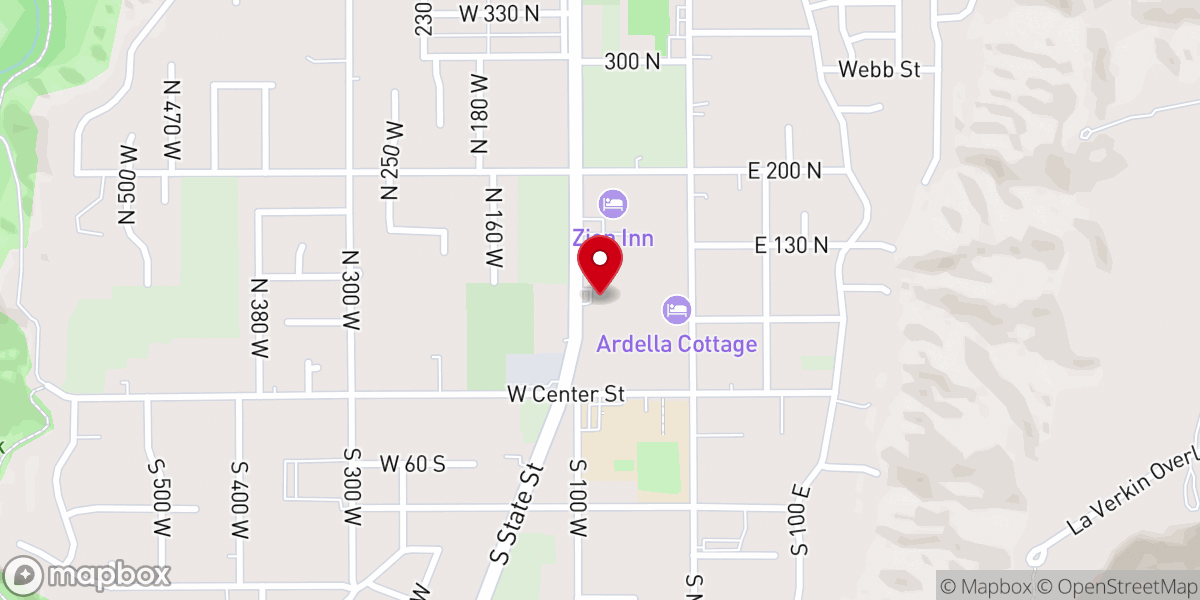 Map showing location of Mountain View Bible Church