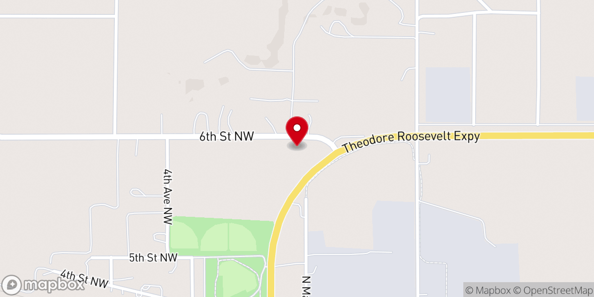 Map showing location of Assembly of God Parsonage
