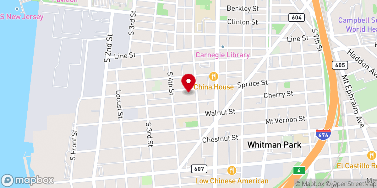 Map showing location of New Beginnings Baptist Church