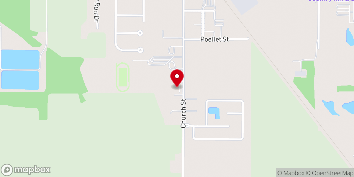 Map showing location of County Jail Cafe