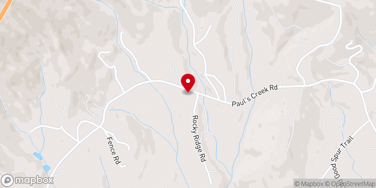 Map showing location of Fancy Gap Pentecostal Holiness Church