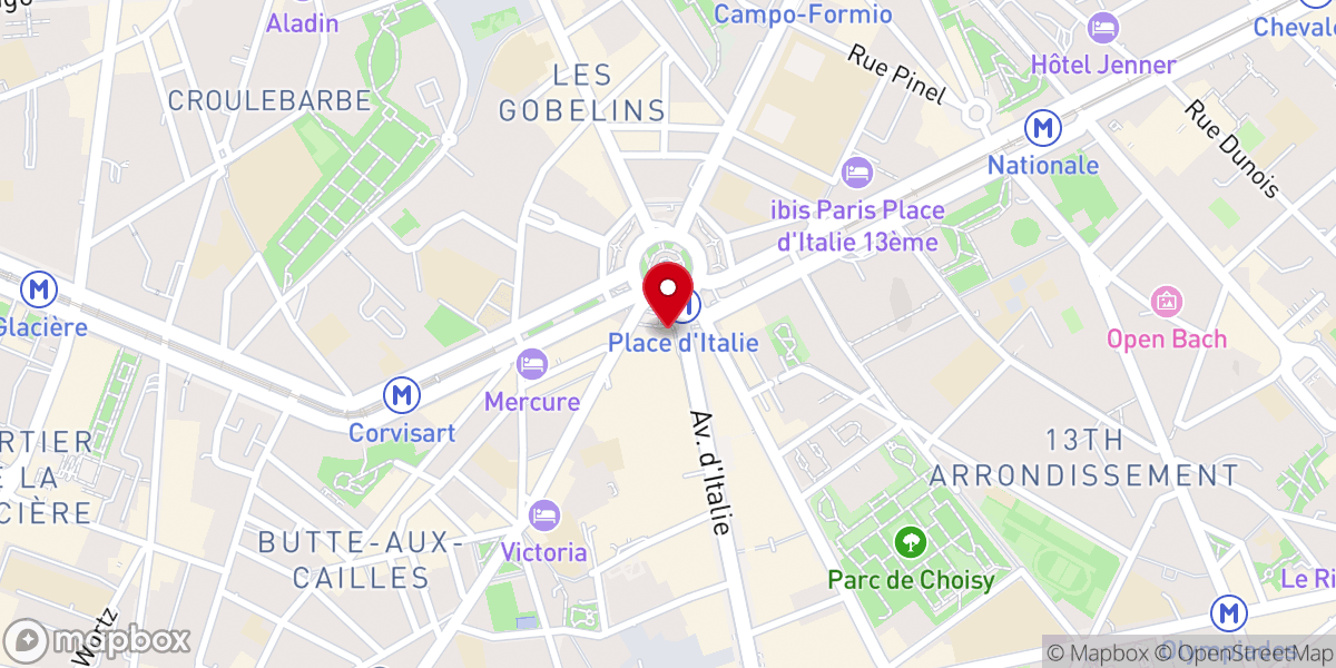 Map showing location of Hillsong Paris