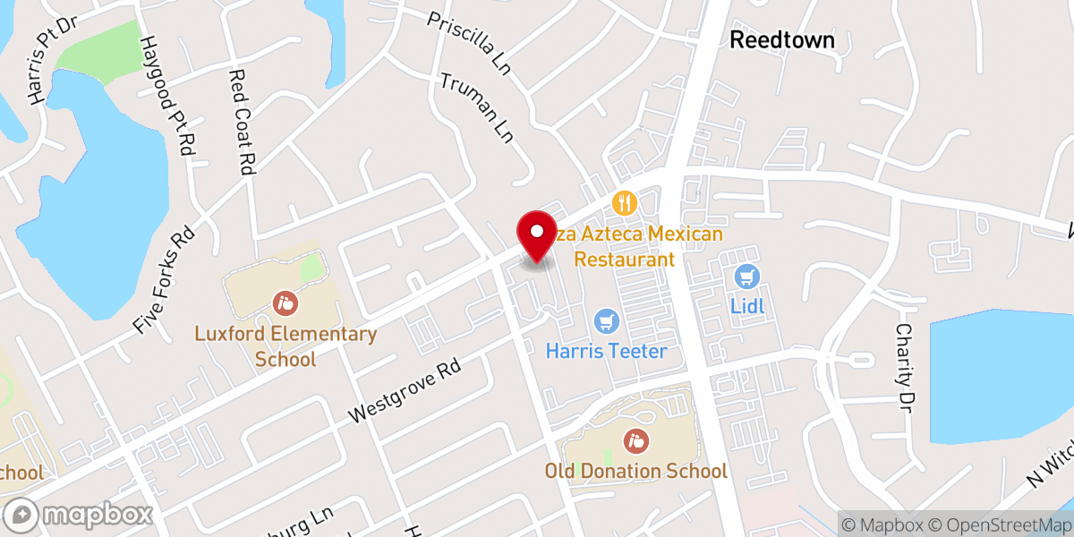 Map showing location of The River Room Church of Hampton Roads