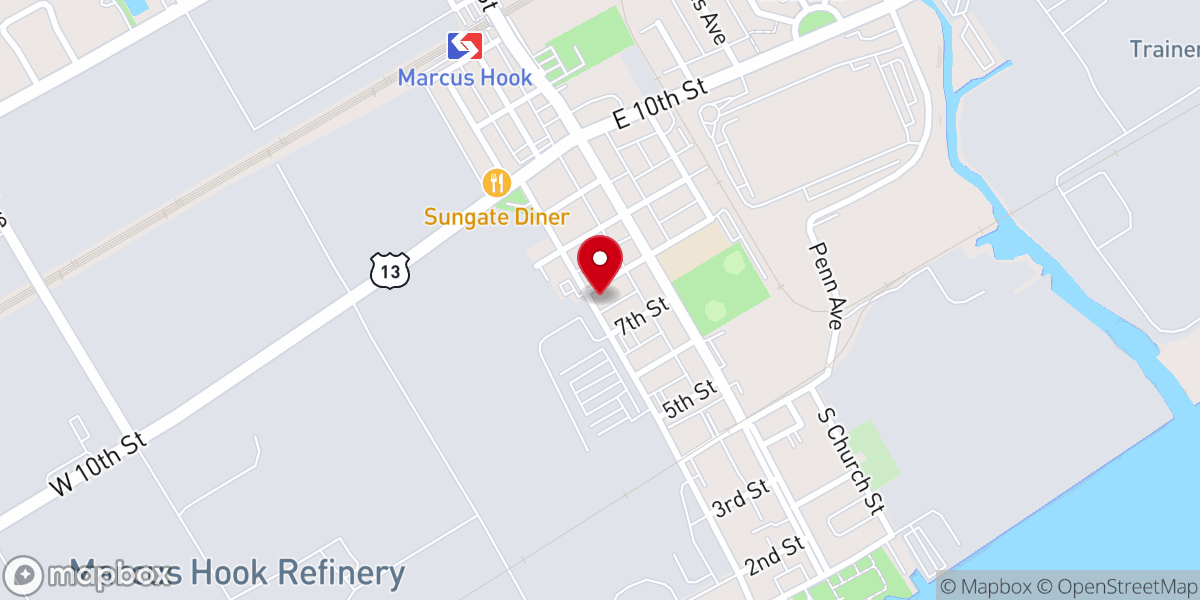 Map showing location of Immaculate Conception of Lourdes Catholic Church