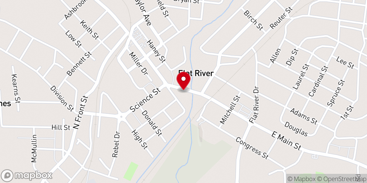 Map showing location of Elvins Food Pantry