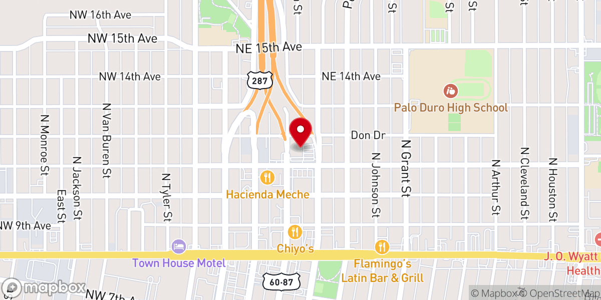 Map showing location of Cornerstone Outreach Ministry