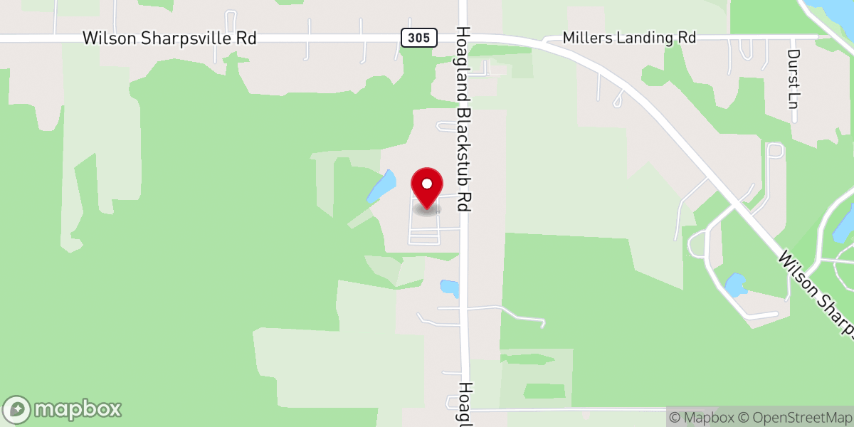 Map showing location of Church At Warren Healing Center