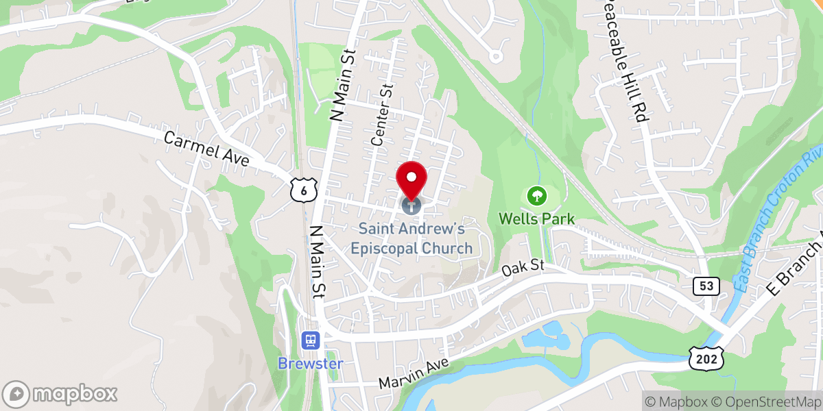 Map showing location of Saint Andrew's Episcopal Church
