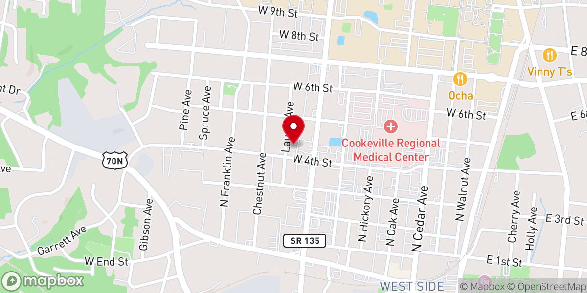 Map showing location of West View Baptist Church