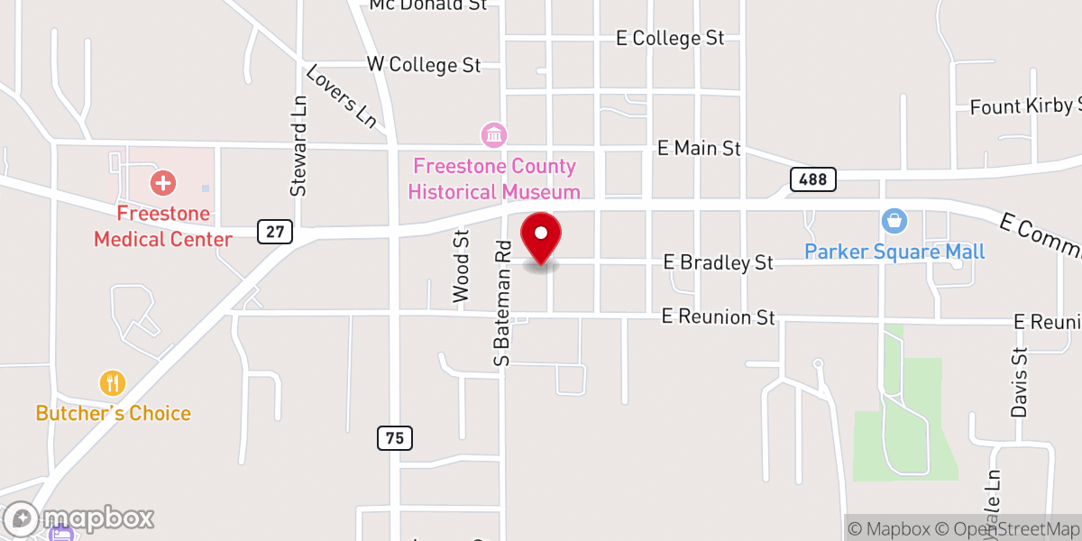 Map showing location of Iglesia Bautista Alfa y Omega
