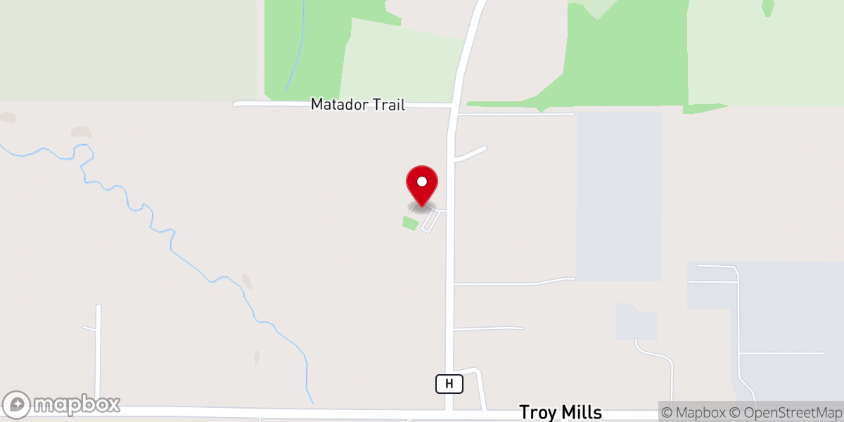 Map showing location of Countryside Christian Church