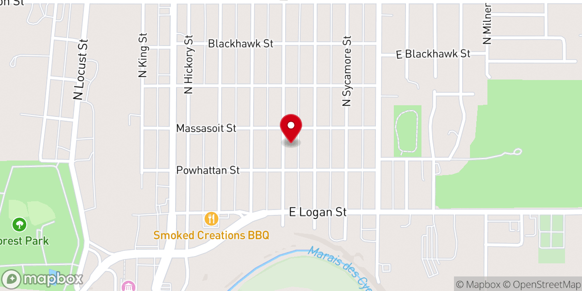 Map showing location of Crosspointe Community Church (C3)