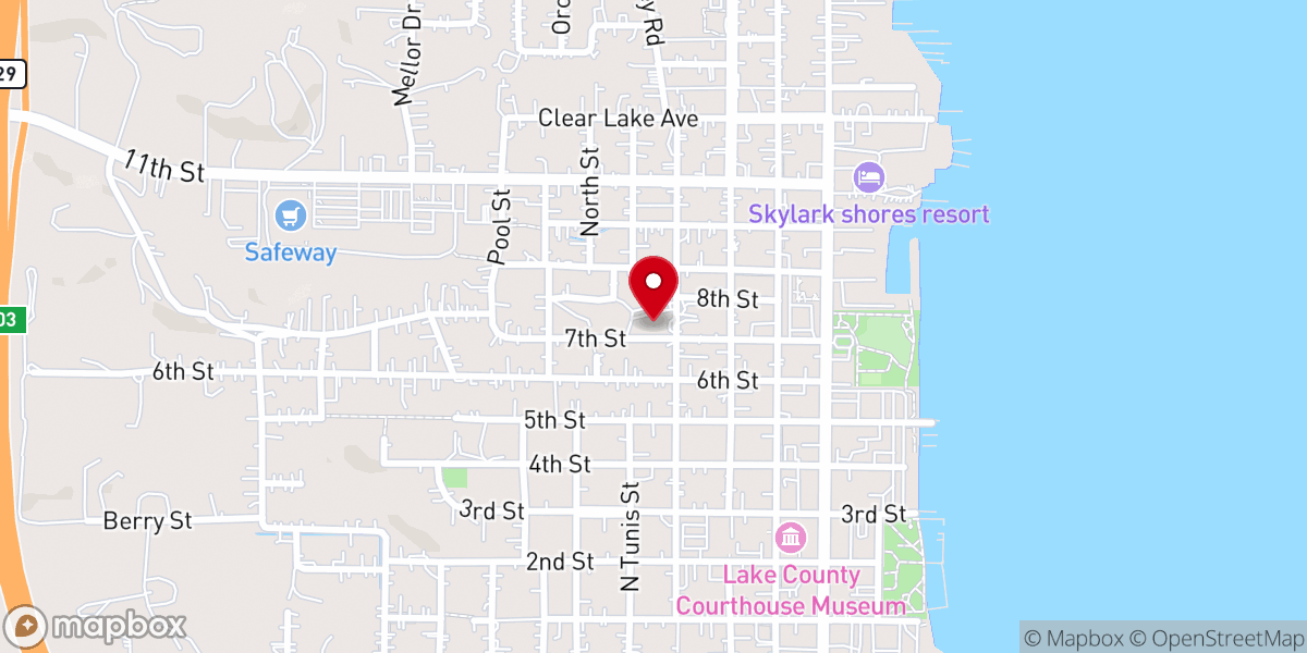 Map showing location of United Christian Parish