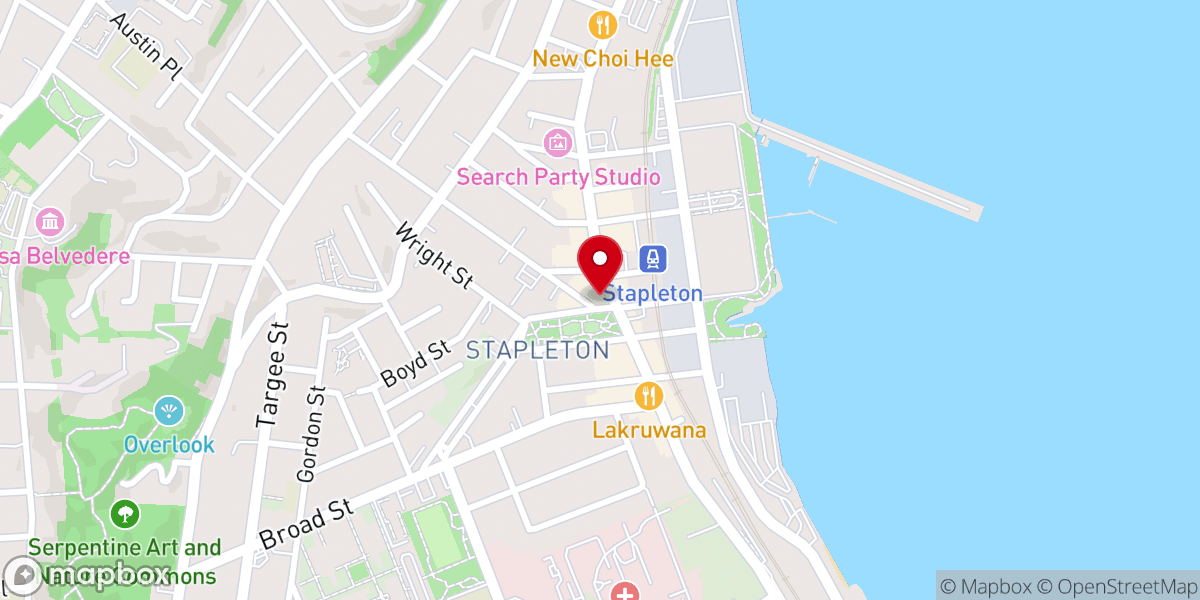 Map showing location of Aliento de Vida Staten Island
