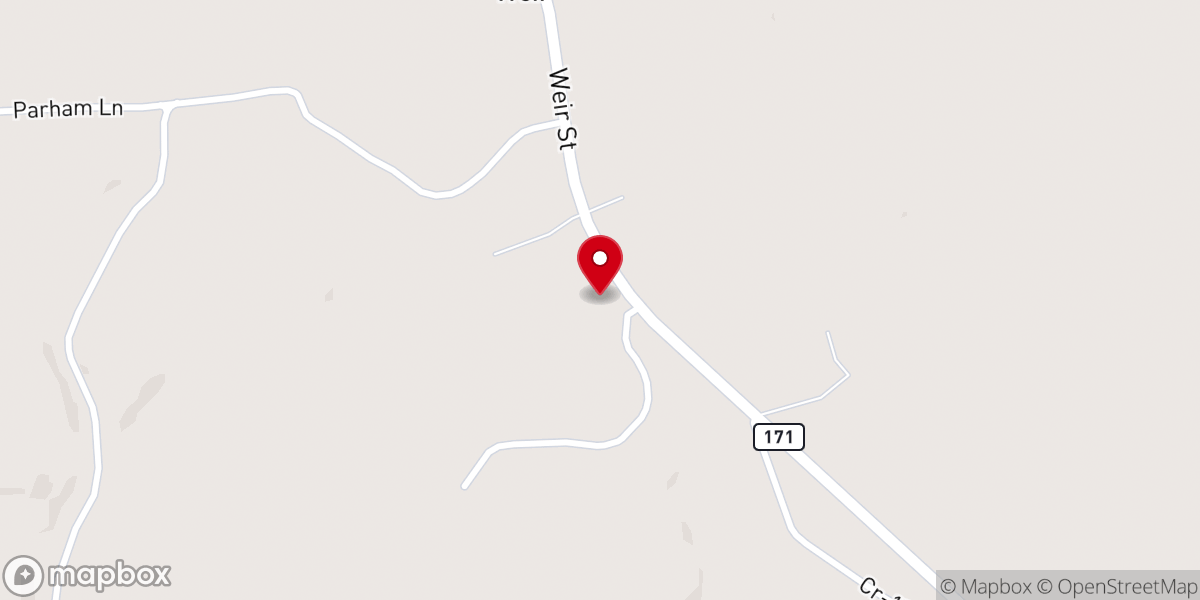 Map showing location of Cherry Grove Church