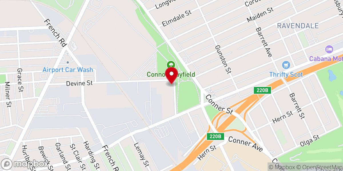Map showing location of Calvary Christ Missionary Baptist Church
