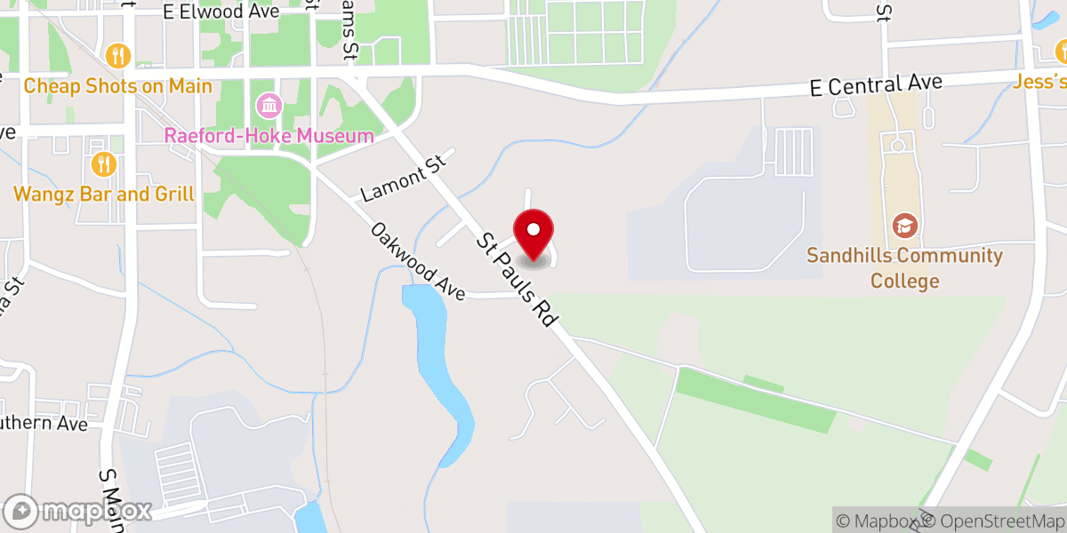 Map showing location of McLaughlin Chapel