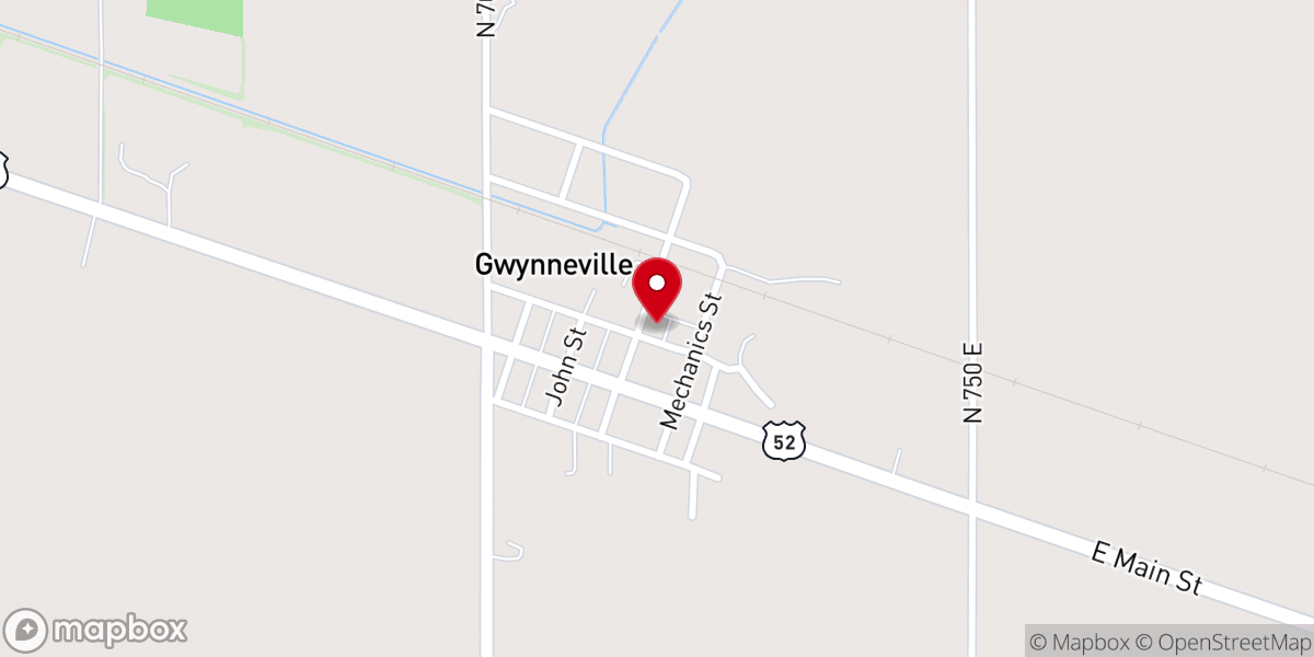 Map showing location of Gwynneville Christian Church