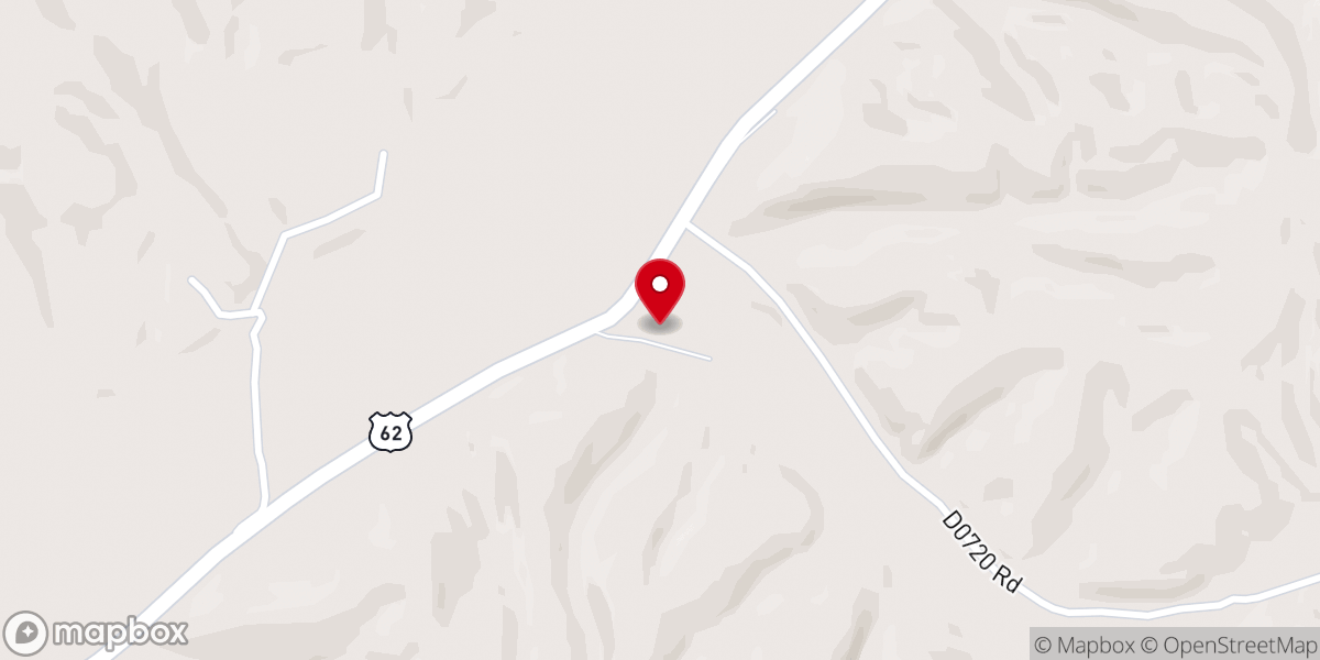 Map showing location of Christie Church