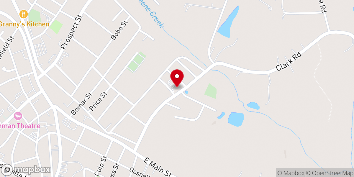 Map showing location of Greater Bibleway Tabernacle