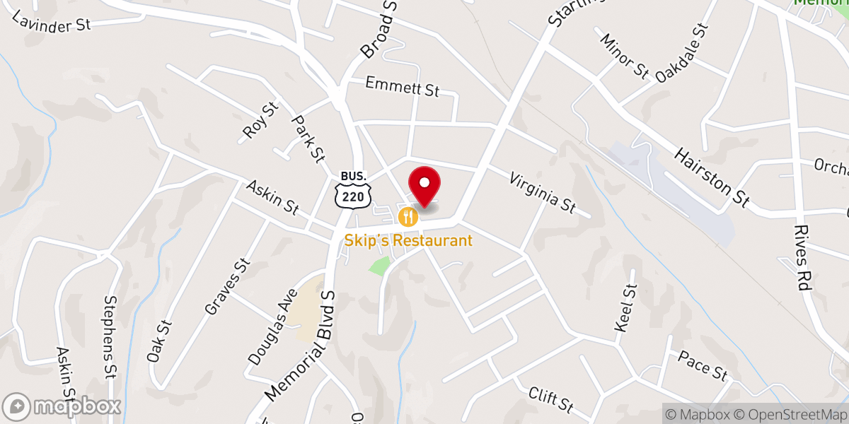Map showing location of Wesley Memorial United Methodist Church