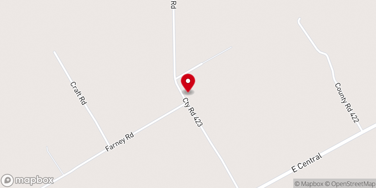 Map showing location of Majors Chapel
