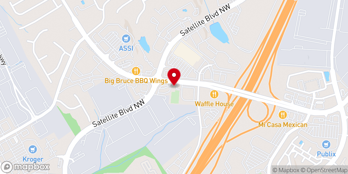Map showing location of Trinity Korean Church (GMC)