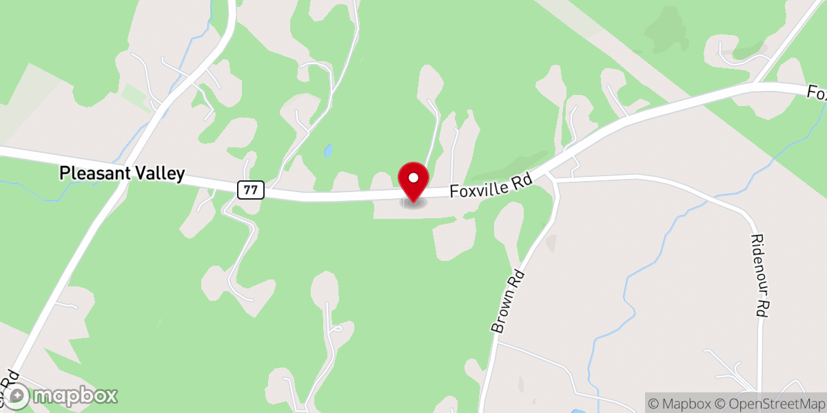 Map showing location of Mount Pleasant Church of God