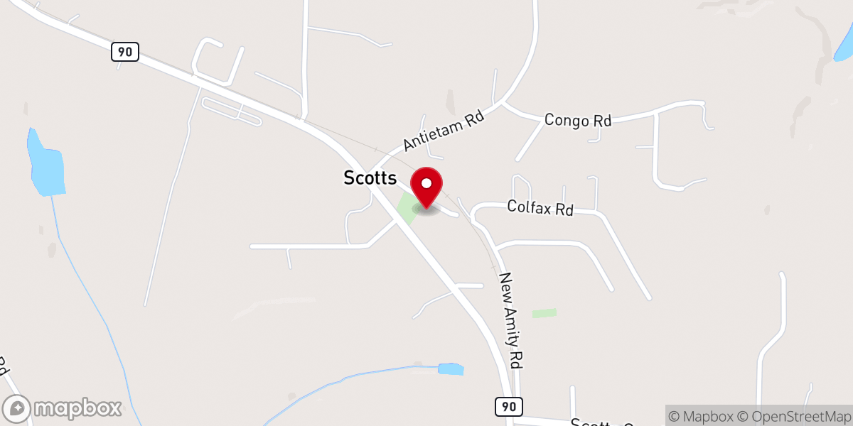 Map showing location of Logan Presbyterian Church USA