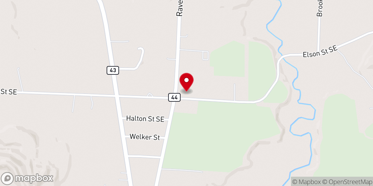 Map showing location of Little Country Church