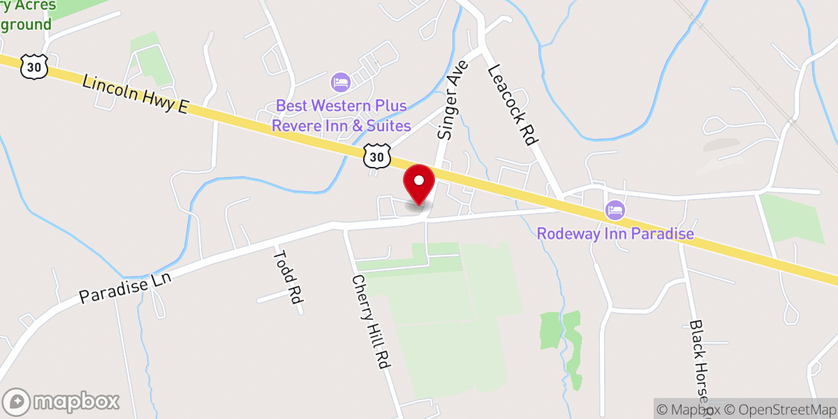 Map showing location of Grace Point Church of Paradise