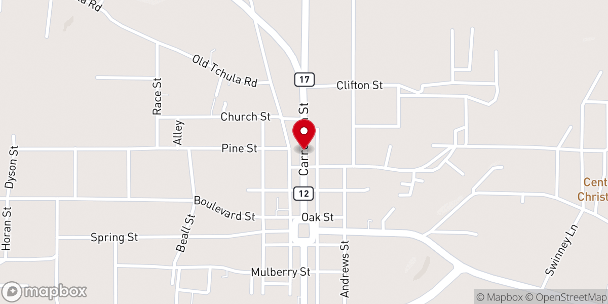 Map showing location of Lexington Congr-Jehovah's