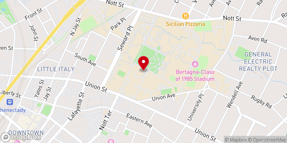 Map showing location of Old Chapel