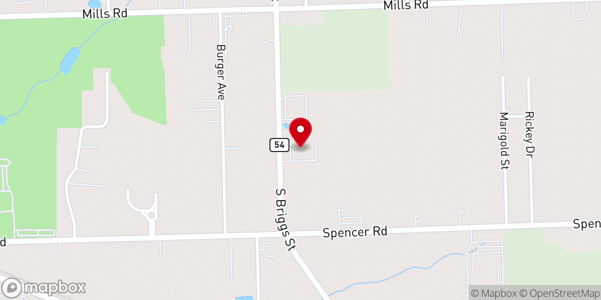 Map showing location of St Paul's Missionary Baptist Church