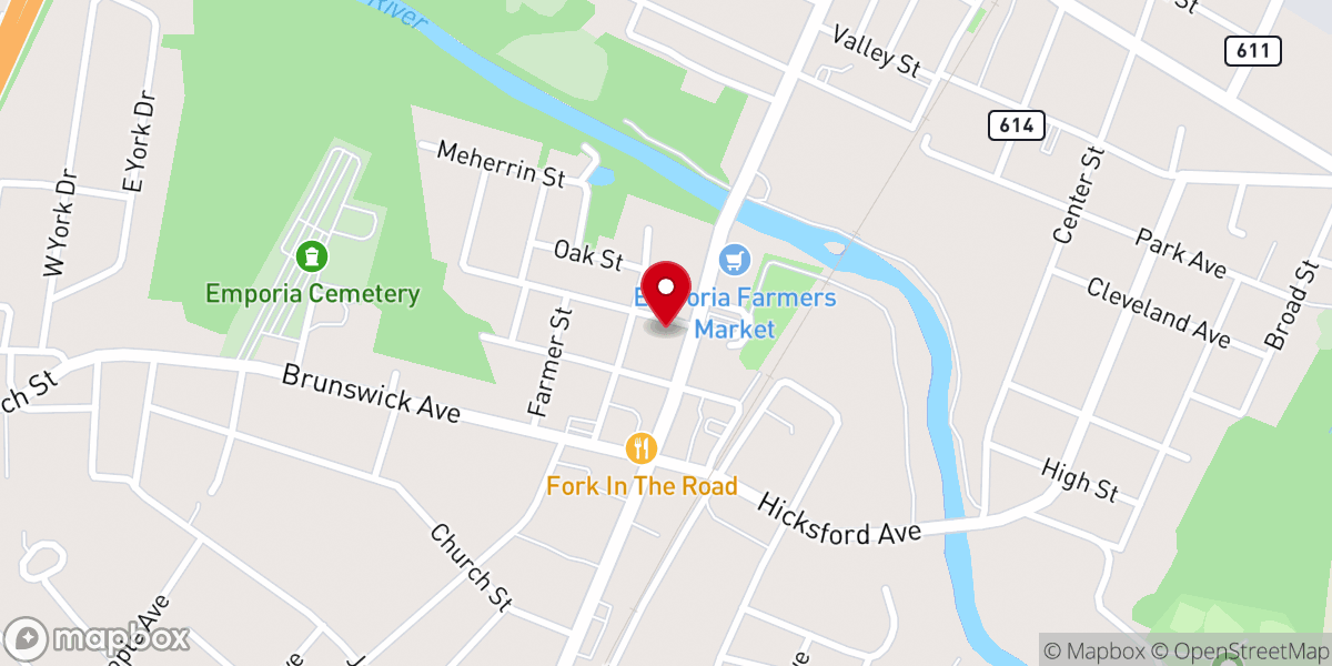 Map showing location of Victory Fellowship