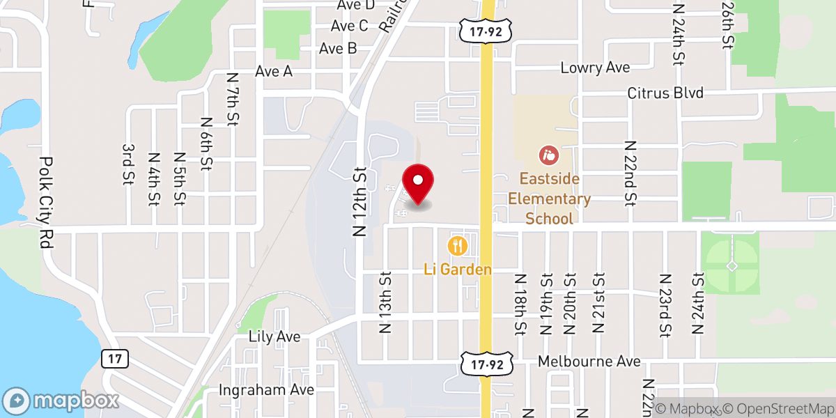 Map showing location of Gabriel Lewis Ministries Inc