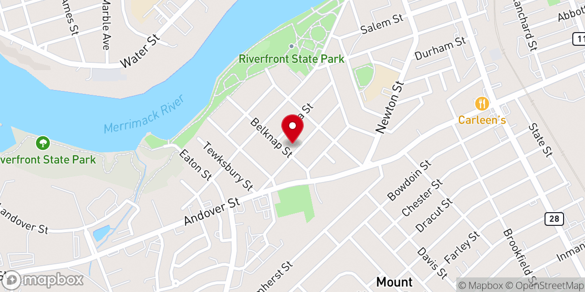 Map showing location of Lawrence Church of Christ