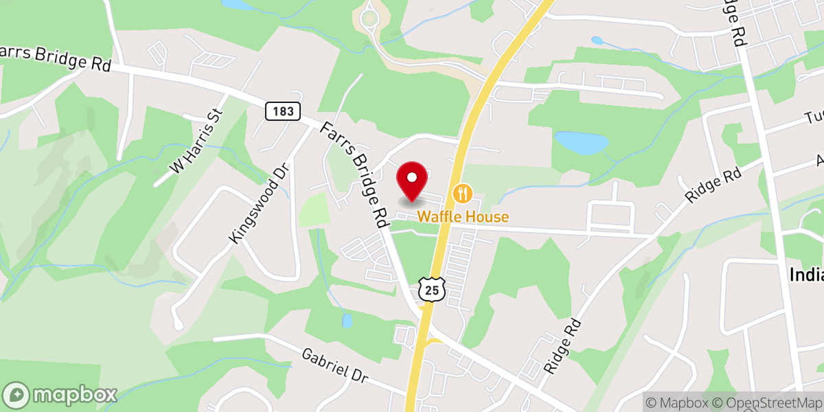 Map showing location of Berea Friendship United Methodist Church