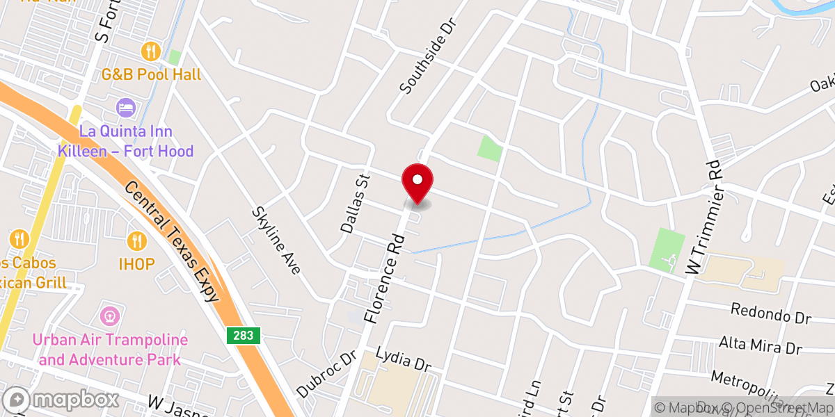 Map showing location of Antioch Fellowship Ministries Church