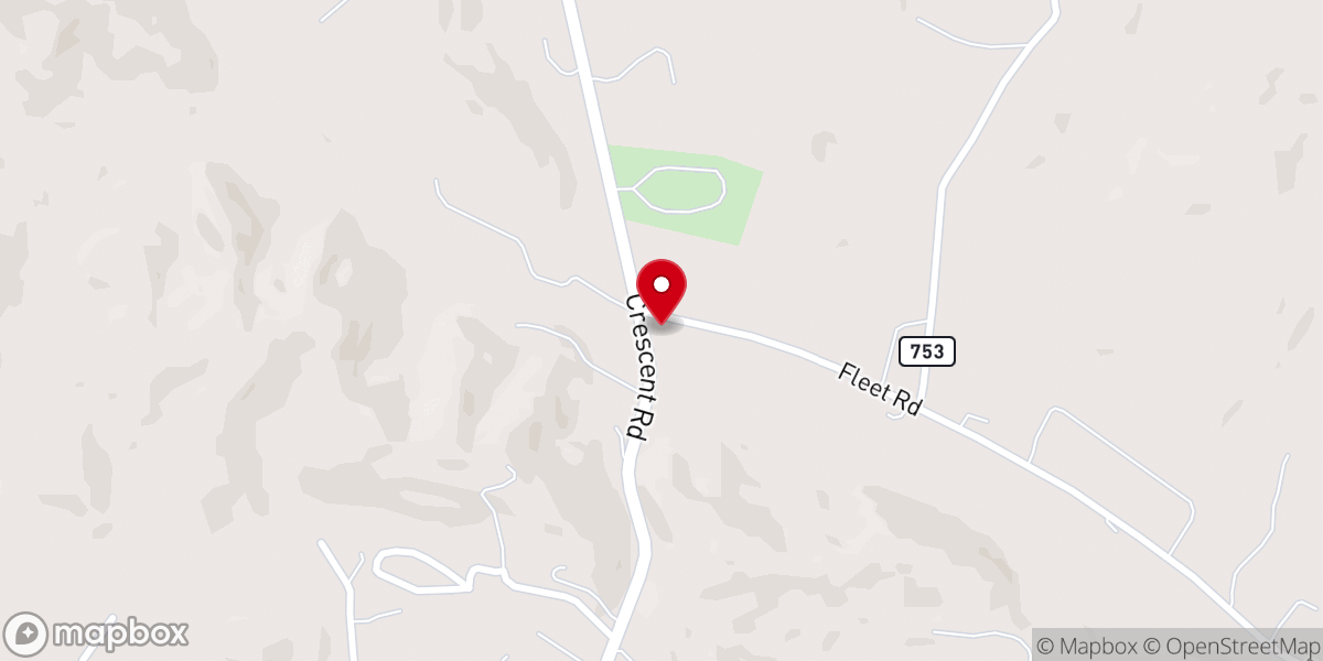 Map showing location of Glade Spring Church of Christ