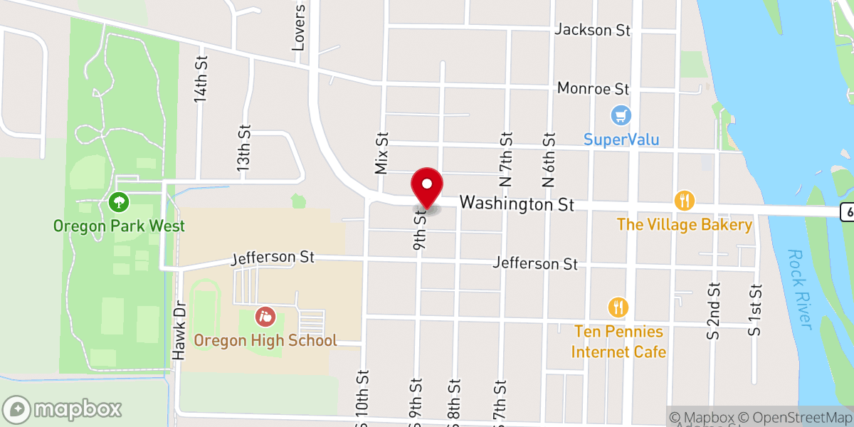 Map showing location of Crosswalk Ministries