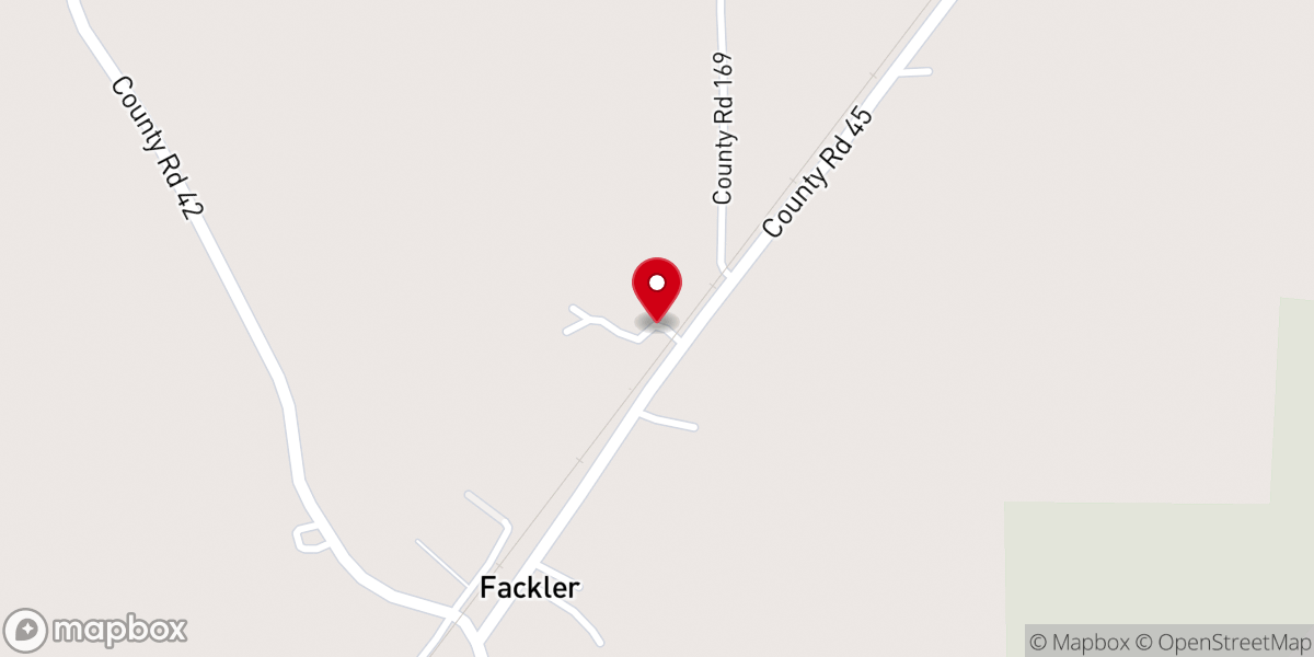 Map showing location of Matthews Chapel