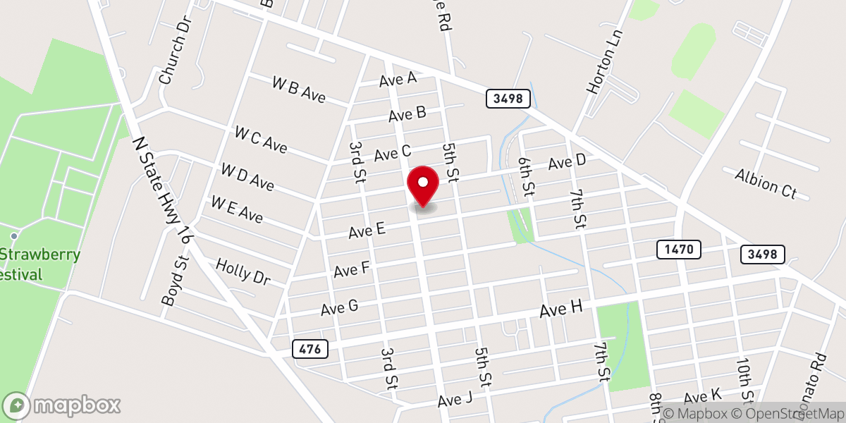 Map showing location of The Potters House